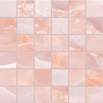 Emil Ceramica Tele di Marmo Onyx Mosaico Onyx Pink Lappato 50x50 / Эмиль Керамика Теле ди Мармо Оникс Мосаико Оникс Пинк Лаппато 50x50 